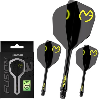 Winmau Fusion MvG Pac Man, No6 letky a stredné násadky