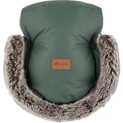 Petite&Mars Rukávník / rukavice Furry Veritable Khaki – Zboží Dáma