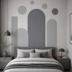  Комплект стикери за стена „Арки, линии и точки - Grey Minimal Collection (4182)
