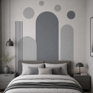  Комплект стикери за стена „Арки, линии и точки - Grey Minimal Collection (4182)