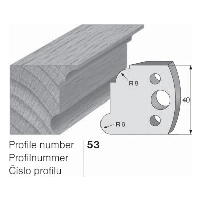 IGM profil 053 - pár omezovačů 40x4mm SP
