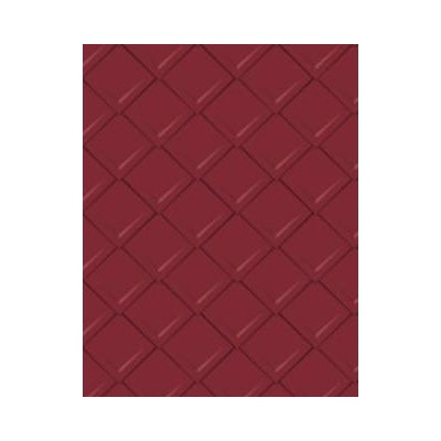 Prefa Falcovaná šablona 290 x 290 Základní šablona Stucco P.10 Tmavě červená