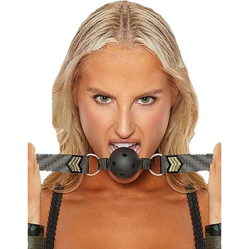 Image 1 of Ouch! Луксозна топка за уста с отвори "army theme