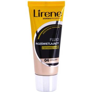 Lirene Vitamin C озаряващ флуиден фон дьо тен за дълготраен ефект цвят 04 Tanned 30ml