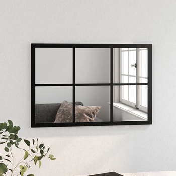 Image 1 of vidaXL Огледало за стена, черно, 60x40 см, метал (342205)