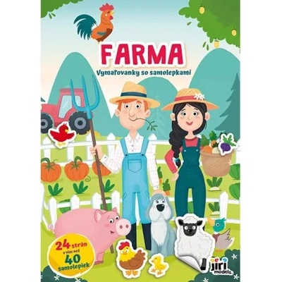 CreativeToys Omaľovánka A4 Farma so samolepkami