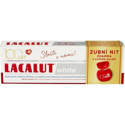 Lacalut White 75 ml + dentální nit