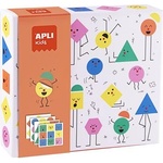 APLI Комплект геометрични стикери, APLI Kids "Geometric", емоции (19433)