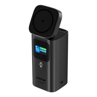 CANYON Qi2 magnetic power bank OnPower 150 15000mAh Aluminium Dark grey (CNS-CPB150DG)
