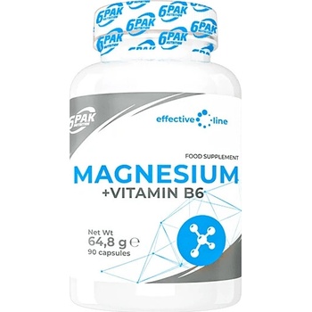 6Pak Horčík + Vitamín B6 90 kapsúl