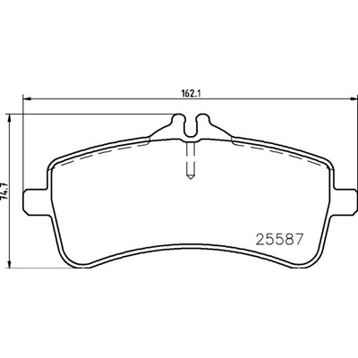 Sada brzdových platničiek, vždy 4 kusy v sade BREMBO P 50 131 (P50131)