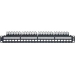 Legrand Linkeo C 632850 - Пач панел 19" 1U 24XRJ45, празен, черен (Linkeo C)