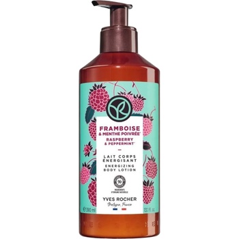 Yves Rocher Bain Nature Мляко за тяло, малина и мента, 390 ml