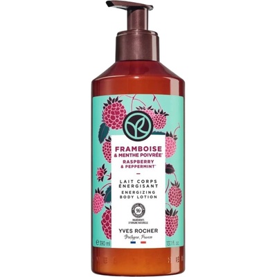 Yves Rocher Bain Nature Мляко за тяло, малина и мента, 390 ml