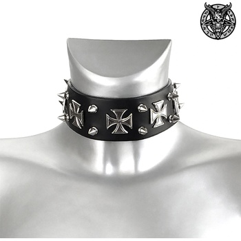 Image 1 of Leather & steel fashion яка luxury cross - lsf9 81