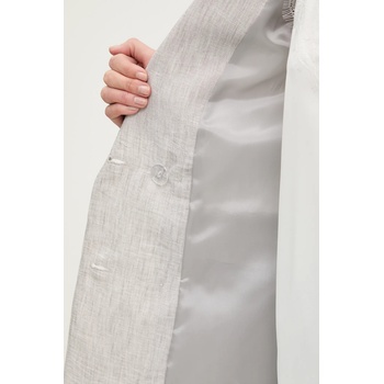 Answear. LAB Сако Answear. LAB в сиво с двуредно закопчаване с изчистен дизайн (D88685.tos)