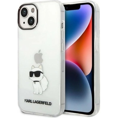 KARL LAGERFELD Кейс Karl Lagerfeld KLHCP14MHNCHTCT за iPhone 14 Plus 6.7", прозрачен, твърд, Ikonik Choupette (3666339087135)