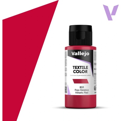 Vallejo Textile Color 40531 metallic red 60 ml