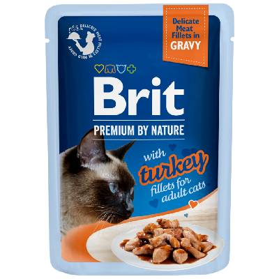 Brit Premium Cat Delicate Fillets in Gravy with Turkey 85 g