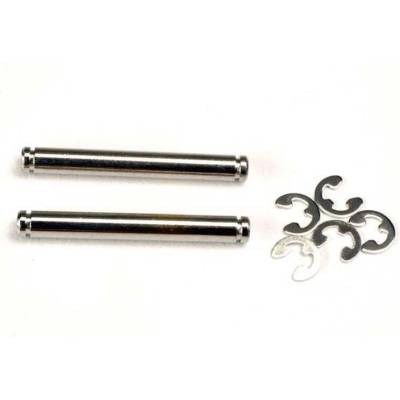 Traxxas Suspension pins, 26mm (kingpins) (2) w/ E-clips (4), TRX2636 (TRX2636)