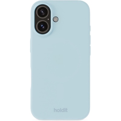 Holdit Калъф Holdit - Silicone, iPhone 16, Mineral Blue (7330985165108)