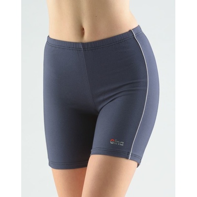 Gina dámské šortky krátké dívčí šité klasické 93000P tm.popel šedobílá