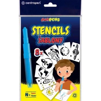 Centropen Šablony A5 Vesmír 8 ks