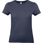 B&C Collection B&C 190 / Дамска тениска от плътен памук - тъмносиня L (01004Tu3403)
