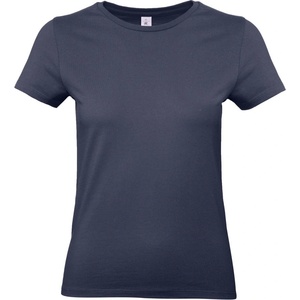 B&C Collection B&C 190 / Дамска тениска от плътен памук - тъмносиня L (01004Tu3403)