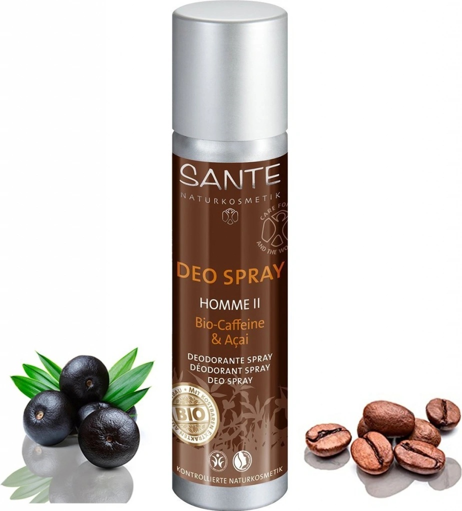 Sant Homme II deospray Bio Kofein & Bio Acaiy 100 ml - Heureka.cz