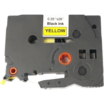 Allprint pro Brother TZE-621, TZ-621, 9mm x 8m, černý tisk / žlutý podklad 500L00040