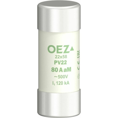OEZ LETOHRAD OEZ Pojistka válcová 80A PV22-AM OEZ:06755