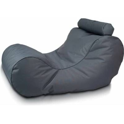 TiaHome Sedací vak Ležadlo XL polyester Sivá