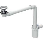 Geberit - Икономичен сифон за умивалници с преливник, ClickClack, хром 152.075. 21.1 (152.075.21.1)