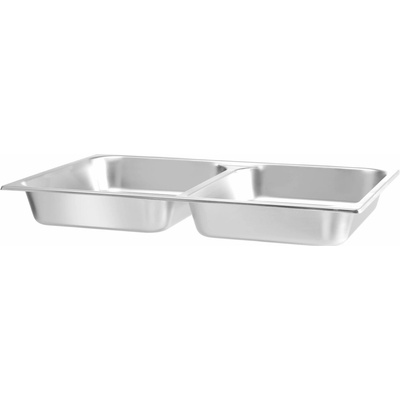 Gastronádoba GN 1/1, delená, HENDI, 7,5 l, 530 × 325 × 65 mm | 470190