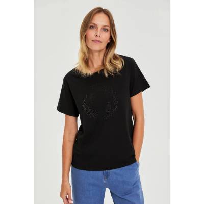 Moodo Черна блуза с джобове Moodo Moodo | Cheren | ЖЕНИ | XXL