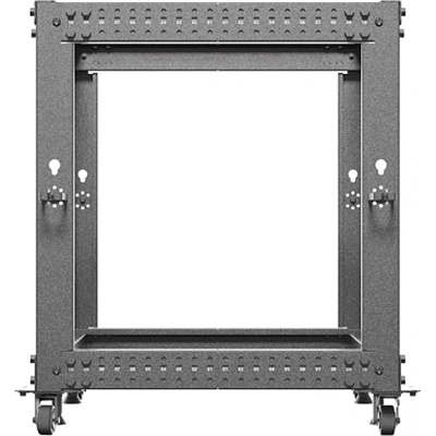 Lanberg open rack 19" 12U 600x600-1100 adjustable black (OR01-6112-B)