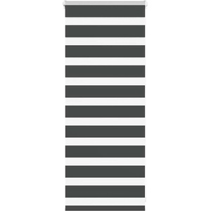 vidaXL Зеброва щора черна 60x100 см ширина на плата 55, 9 cm полиестер (4014201)
