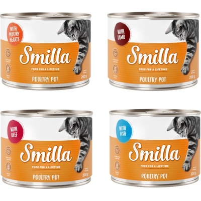 Smilla hydinová konzerva 6 x 200 g - miešané balenie