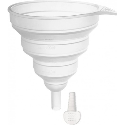 Nálevka silikon KEMP pr. 12 cm skládací+špunt