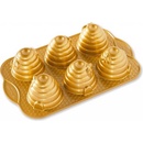 Nordic Ware forma na 6 včelích úlů Beehive zlatá 6x120 ml