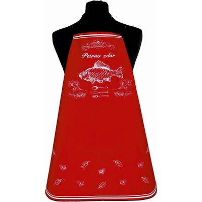 Forbyt kuchyňská zástěra Petrův Zdar červená