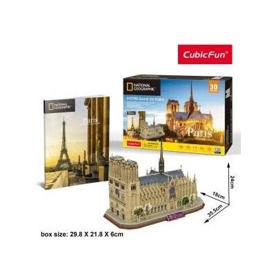 Lisciani National Geographic Notre Dame Paris 3D puzzle