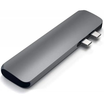 Докинг станция Satechi ST-CMBPM, от USB C към 1x USB C(TB3), 1x USB C, 2x USB A, 1x HDMI, 1x SD/MicroSD четец на карти, сива (ST-CMBPM 288990)