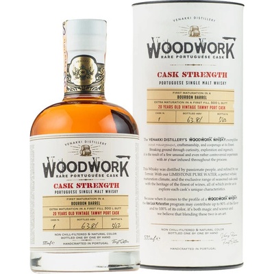 Venakki Distillery Woodwork Single Malt Whisky 20y Vintage Tawny Port Cask Nº 1 63,8% 0,5 l (tuba)