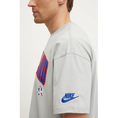 Nike Памучна тениска Nike New England Patriots в сиво с принт 01AY-09D-8KV-NP1 (01AY.09D.8KV.NP1)