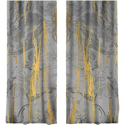 Závesy v sivo-zlatej farbe v súprave 2 ks 140x260 cm - Mila Home