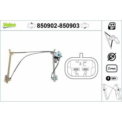 Zvedací zařízení oken VALEO 850902