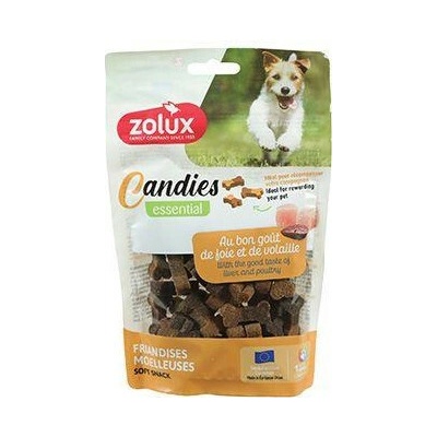 Zolux Pochoutka pes CANDIES kostičky drůbež,játra 150 g