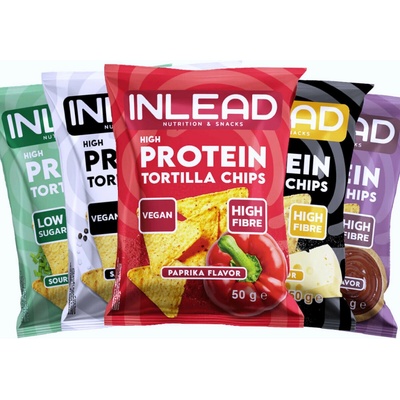 Inlead High Protein Tortilla Chips Paprika 50 g